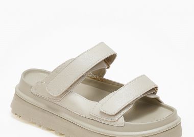 Σανδάλια flatform με λουράκια scratch - Μπεζ - Issue - 