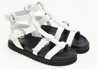 Σανδάλια flatform με πολλαπλά λουράκια - Λευκό - Issue - 