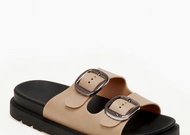 Σανδάλια flatform με ρυθμιζόμενα λουράκια - Πούρο - Issue - 