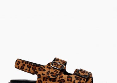 Σανδάλια flatform με ρυθμιζόμενα ζωνάκια - Λεοπάρ - Issue - 