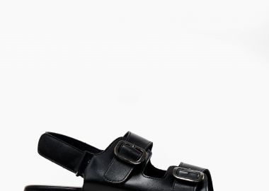 Σανδάλια flatform με ρυθμιζόμενα ζωνάκια - Μαύρο - Issue - 