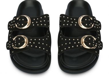 Σανδάλια flatform με ρυθμιζόμενες φάσες και τρουκς - Μαύρο - Issue - 