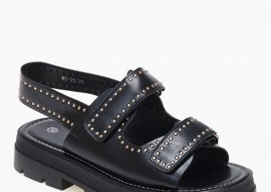 Σανδάλια flatform με τρουκς και τρακτερωτή σόλα - Μαύρο - Issue - 