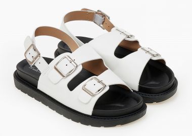 Σανδάλια flatform με ζωνάκια - Λευκό - Issue - 