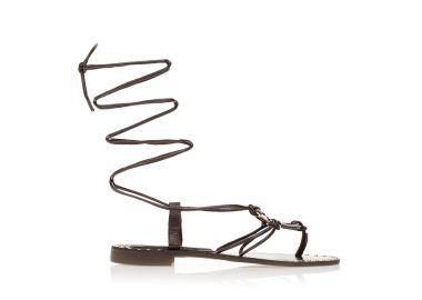Σανδάλια καφέ με αγκράφα και λουράκια ΚΑΦΕ - Tsoukalas - 