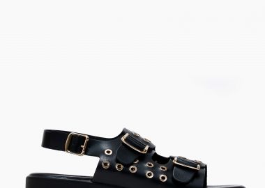 Σανδάλια με chunky σόλα και τρουκς - Μαύρο - Issue - 