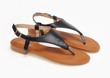 Σανδάλια με δίχαλο - Μαύρο - Issue - 