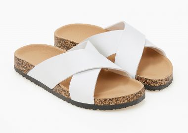 Σανδάλια με φάσες χιαστί - Λευκό - Issue - 