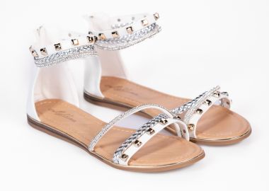 Σανδάλια με κλειστή φτέρνα και τρουκς - Λευκό - Issue - 