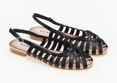 Σανδάλια με λουράκια - Μαύρο - Issue - 