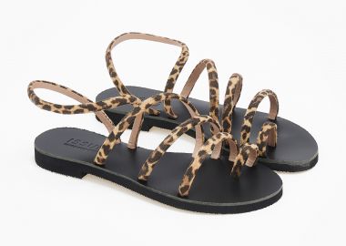 Σανδάλια με πολλαπλά λουράκια - Λεοπάρ - Issue - 