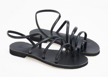 Σανδάλια με πολλαπλά λουράκια - Μαύρο - Issue - 