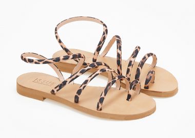 Σανδάλια με πολλαπλά λουράκια - Μπεζ - Issue - 