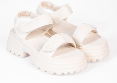 Σανδάλια με τρακτερωτή σόλα - Μπεζ - Issue - 