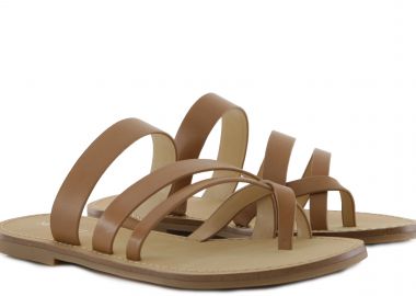 Σανδάλια Nine West Claire WNCLAIRE-DARK NATURAL Γυναικείο - Nine West - 