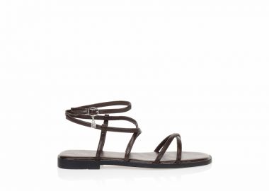 Σανδάλια TSOUKALAS καφέ με πολλαπλά λουράκια ΚΑΦΕ - Tsoukalas - 