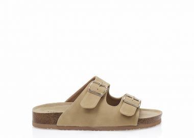 Σανδάλια TSOUKALAS κάμελ δερματίνη με ρυθμιζόμενη φάσα ΚΑΜΕΛ - Tsoukalas - 