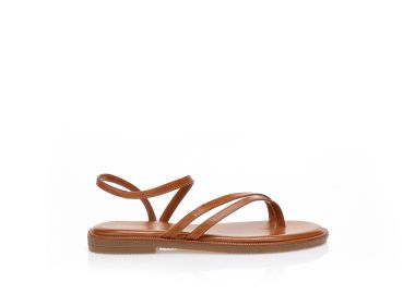Σανδάλια TSOUKALAS κάμελ με λεπτά λουράκια ΚΑΜΕΛ - Tsoukalas - 