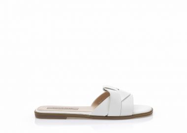 Σανδάλια TSOUKALAS λευκά δερματίνη με ιδιαίτερη φάσα ΛΕΥΚΟ - Tsoukalas - 