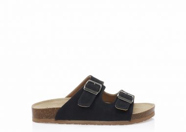 Σανδάλια TSOUKALAS μαύρα δερματίνη με ρυθμιζόμενη φάσα ΜΑΥΡΟ - Tsoukalas - 