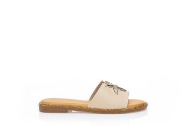 Σανδάλια TSOUKALAS μπεζ με αγκράφα αστερίας ΜΠΕΖ - Tsoukalas - 