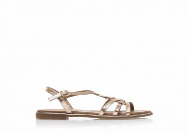 Σανδάλια TSOUKALAS μπρονζέ δερματίνη με ιδιαίτερο σχέδιο ΜΠΡΟΝΖΕ - Tsoukalas - 