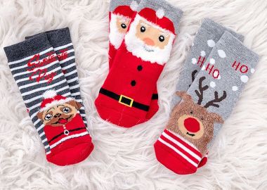 SANTA AND FRIENDS SOCKS PACK OF 3 -  - 