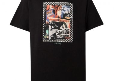 Santa Cruz Ad Collage Front Ανδρικό T-Shirt – Μαύρο-SCA-TEE-13269-BLACK - SANTA CRUZ - 