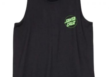 SANTA CRUZ Αμάνικες Μπλούζες Partial Dot Vest - ΜΑΥΡΟ-SCA-VST-0816-BLACK - SANTA CRUZ - 