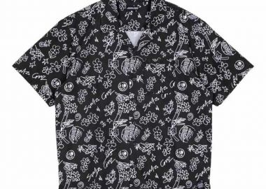 SANTA CRUZ Ανδρικά Πουκάμισα Finn SS Shirt - Μαύρο-SCA-SHT-0996-UNKNOWN - SANTA CRUZ - 