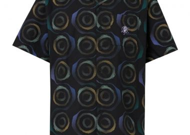 SANTA CRUZ Ανδρικό Πουκάμισο Vertigo SS Haze - Μαύρο-SCA-SHT-0960-BLACK - SANTA CRUZ - 