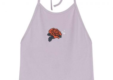 SANTA CRUZ crop top Rose Glimmer - Λιλά-SCA-WVE-0639-PURPLE - SANTA CRUZ - 