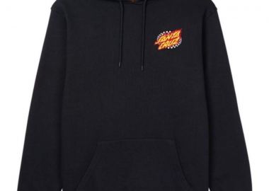 SANTA CRUZ Φούτερ με Κουκούλα Goal Flame Hood - ΜΑΥΡΟ-SCA-HDY-6271-BLACK - SANTA CRUZ - 