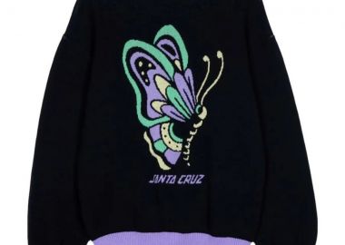 SANTA CRUZ Γυναικείο Πουλόβερ Field Butterfly Knit - ΜΑΥΡΟ-SCA-WCR-0671-BLACK - SANTA CRUZ - 