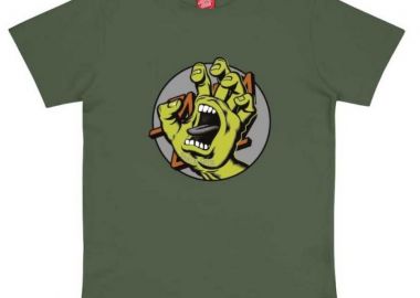 SANTA CRUZ Παιδικό T-Shirt Hand Dot - Χακί-SCA-YTE-9029 - SANTA CRUZ - 