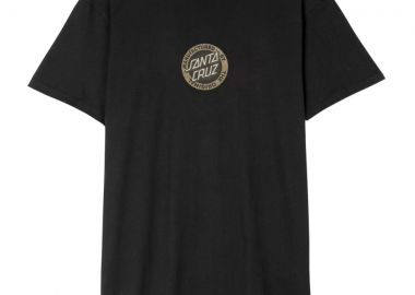SANTA CRUZ T-Shirts Carved MFG Front T-Shirt - ΜΑΥΡΟ-SCA-TEE-12178-BLACK - SANTA CRUZ - 