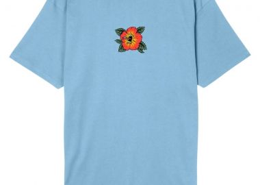 SANTA CRUZ T-Shirts Screaming Hibiscus Front T-Shirt - ΜΠΛΕ-SCA-TEE-12496-BLUE - SANTA CRUZ - 