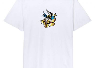 SANTA CRUZ T-Shirts Sommer Sparrow Front T-Shirt - Λευκό-SCA-TEE-11458-WHITE - SANTA CRUZ - 