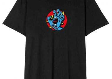 SANTA CRUZ T-Shirts Youth Hand Dot Front T-Shirt - BLACK-SCA-YTE-9025-BLACK - SANTA CRUZ - 