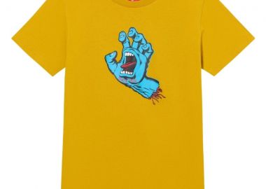 SANTA CRUZ T-Shirts Youth Screaming Hand T-Shirt - YELLOW-SCA-YTE-9193-YELLOW - SANTA CRUZ - 