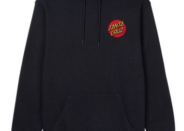 SANTA CRUZ Unisex Φούτερ με Κουκούλα Classic Dot Chest Hood - ΜΑΥΡΟ-SCA-HDY-5304-BLACK - SANTA CRUZ - 