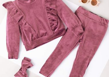 ΣΑΠΙΟ ΜΗΛΟ ΒΕΛΟΥΔΙΝΟ ΣΕΤ 3 ΤΕΜΑΧΙΩΝ- MADELYN -  - 