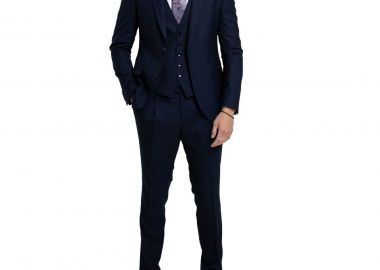 SARTORIA MONK Ανδρικό Μπλε Three Piece Suit - SARTORIA MONK - 