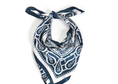 Σατέν φουλάρι με paisley print - MAT FASHION - 