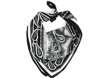 Σατέν φουλάρι με paisley print - MAT FASHION - 