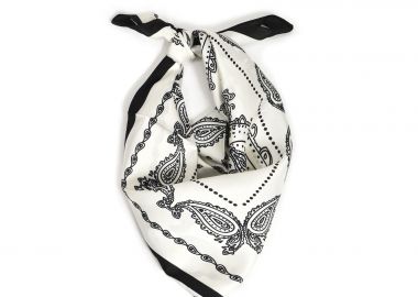 Σατέν φουλάρι με paisley print - MAT FASHION - 