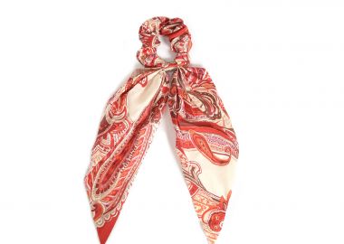 Σατέν scrunchie με paisley σχέδιο - MAT FASHION - 