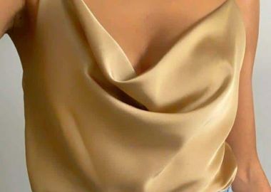 satin draped lingerie top Femina μπεζ - PerfectDress.gr - 