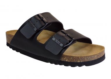 Scholl Γυναικεία Σανδάλια Ανατομικά Δερμάτινα JOSERHINE F30044-1004 Μαύρο - Scholl - 