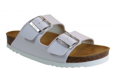 Scholl Γυναικεία Σανδάλια Ανατομικά Δερμάτινα JOSERHINE F30044-1065 Λευκό - Scholl - 